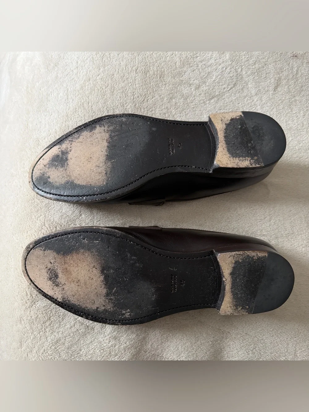 Men's Dark Brown Leather Penny Loafers